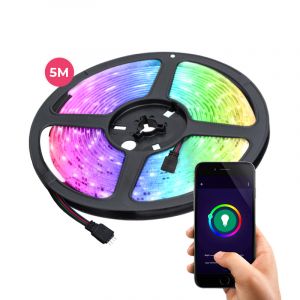 Ruban LED WiFi connecté pour TV de 5 mètres, 30w, RGB (toutes les couleurs)