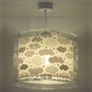 Suspension pour enfants en plastique grise, Clouds