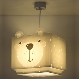 Suspension pour enfants en plastique grise, Bear