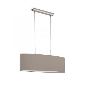 Suspension taupe en tissu, Abano