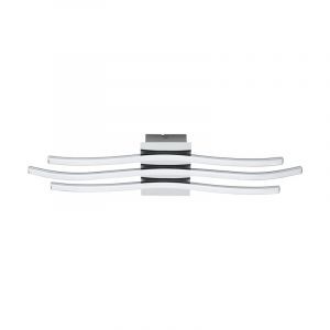 Plafonnier chromé en plastique, Therese, 26W, 3000K LED
