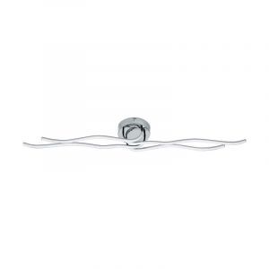 Plafonnier chromé en plastique, Therese, 40W, 3000K LED