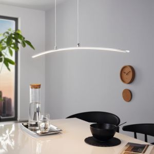 Suspension chromée en aluminium, Arantxa, 14W, 3000K LED