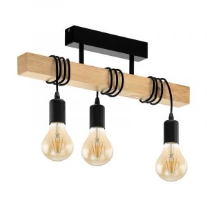 Lampe plafond en bois marronne, Anton