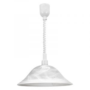 Suspension blanche en verre, Klaas