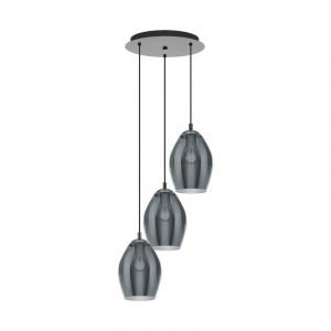 Suspension grise en verre, Nikky