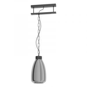 Suspension noire en verre, Annefleur
