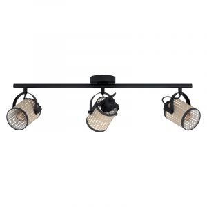 Spot plafond noir en acier, Tjesse