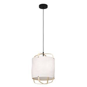 Suspension blanche en tissu, Rocco