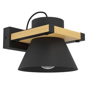 Applique murale noire en bois, Juanita