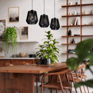 Suspension en papier noire, Caine