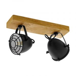 Spot plafond en bois marron, Pasquale