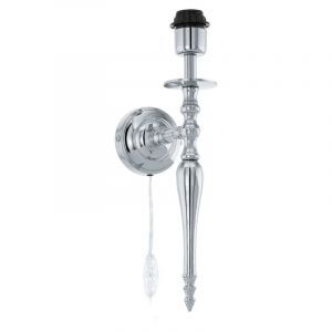 Applique murale sans abat-jour nickel en aluminium, Mason, avec interrupteur