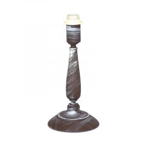 Lampe de table sans abat-jour marronne en métal, Noah, avec interrupteur