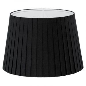 Abat-jour noir Noah, tissu, classique
