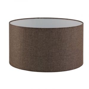 Abat-jour marron Noah, tissu