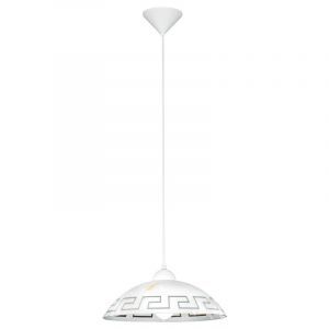 Suspension blanche en verre, Kaj