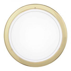 Lampe plafond dorée en verre, Agena