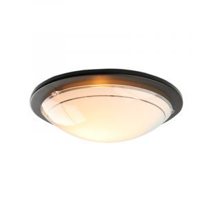 Lampe plafond blanche en verre, Agena
