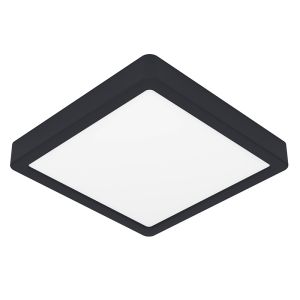 Lampe plafond blanche en plastique, Geraldo, 17W, 3000K LED