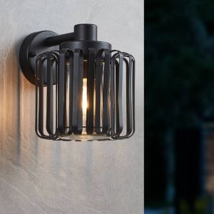 Luminaire extérieur noir en aluminium, Rebecca, IP65