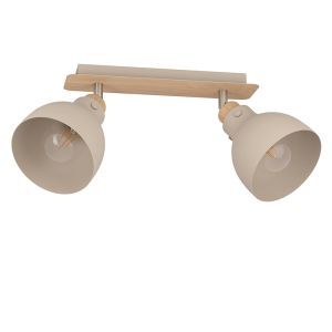 Spot plafond beige en aluminium, Andy