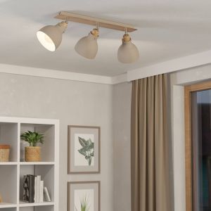 Spot plafond beige en aluminium, Andy