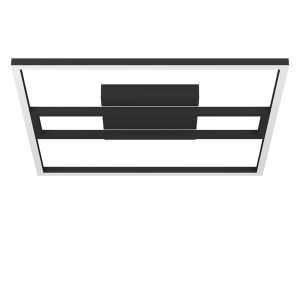 Plafonnier connecté noir en aluminium, Cecilia, 21W, blanc chaud à froid réglable LED