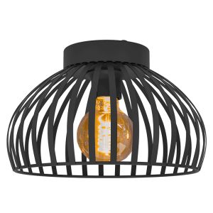 Plafonnier noir en acier, Egine