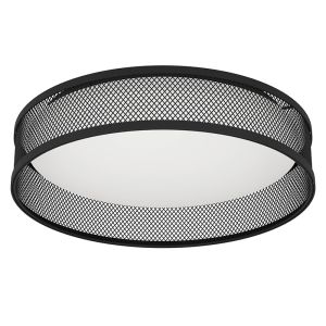 Lampe plafond noire en acier, Jolene, 20W, 3000K LED