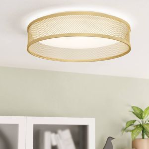 Lampe plafond laiton en acier, Jolene, 20W, 3000K LED