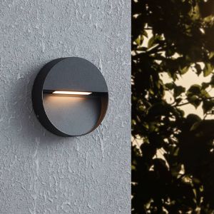 Luminaire extérieur noir en aluminium, Lamar, 4,8W, blanc chaud à froid réglable LED, IP65
