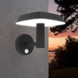 Applique solaire extérieur noire en plastique, Ingemar, 8,5W, 3000K LED, IP65
