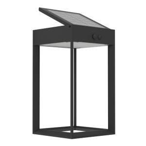 Applique solaire extérieur noire en plastique, Hubrecht, 6,5W, 4000K LED, IP65