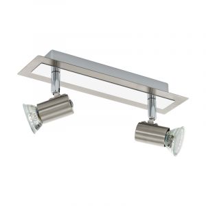 Spot plafond chromé en acier, Tjisse