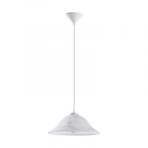 Suspension blanche en verre, Anouar