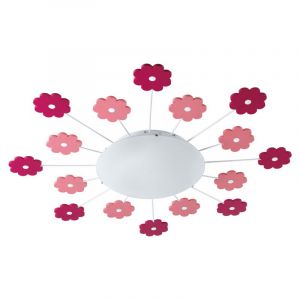 Plafonnier pour enfants rose en verre, Olle
