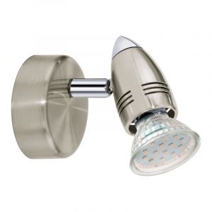 Spot plafond chromé en acier, Elwin