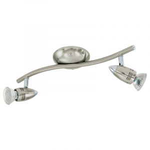 Spot plafond chromé en acier, Elwin