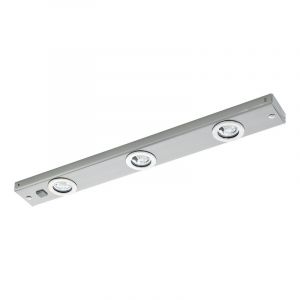 Plafonnier nickel en métal, Jary, 2W, 3000K LED, avec interrupteur