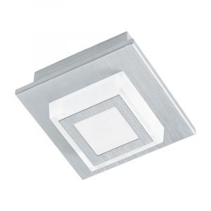 Lampe plafond argentée en plastique, Elsien, 3W, 3000K LED
