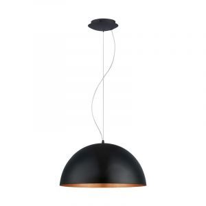 Suspension demi-sphère cuivre en métal, Geneva