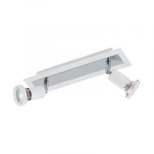 Spot plafond chromé en acier, Tisha