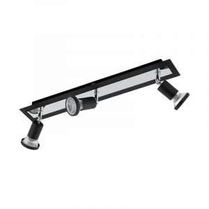 Spot plafond chromé en acier, Tisha