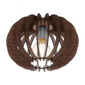 Plafonnier marron en bois, Kiran