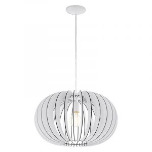Suspension blanche en bois, Kiran