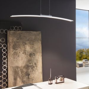 Suspension chromée en aluminium, Arantxa, 30W, 3000K LED