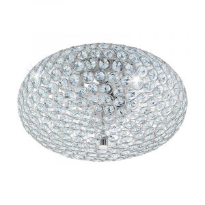 Plafonnier chromé en verre, Annamarie