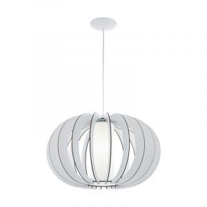 Suspension blanche en bois, Kiran
