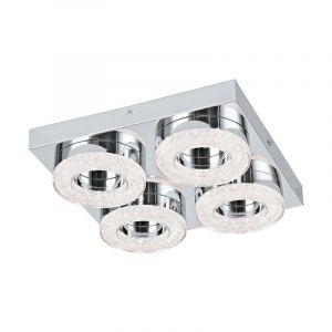 Applique murale chromée en plastique, Arjo, 4W, 3000K LED